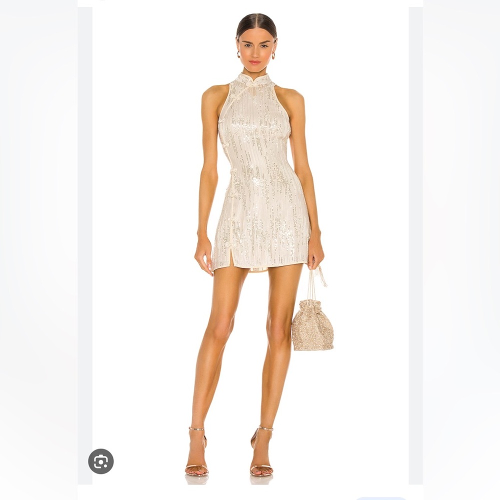 Sau Lee Sharon Dress in Champagne 🥂
